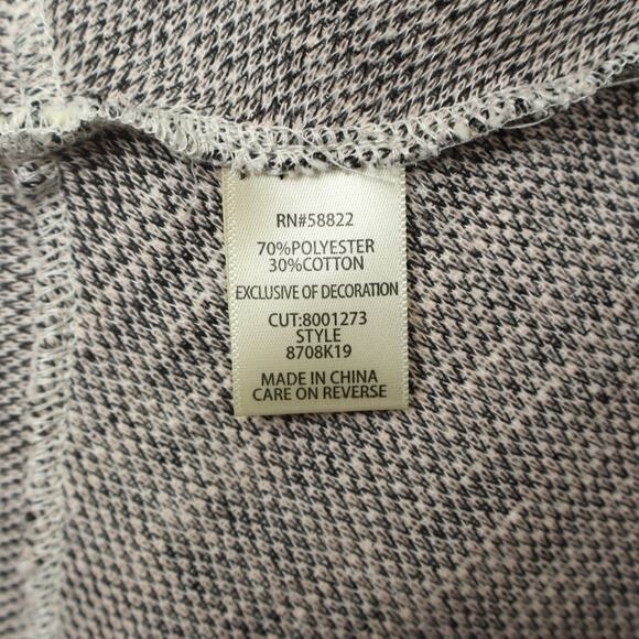 Max Studio Women's Tweed Pencil Skirt Grey White Elastic Waist Sz XL NWT Career - Picture 4 of 5